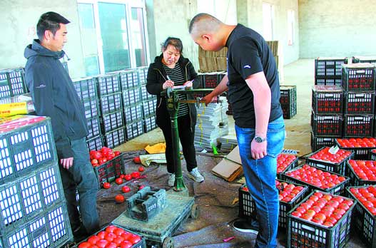 昨日,松山區(qū)某農業(yè)市場使用地磅秤被市計量檢測所檢定